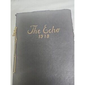 The Echo 1918 Yearbook  Lapel High-school with advertising in the back